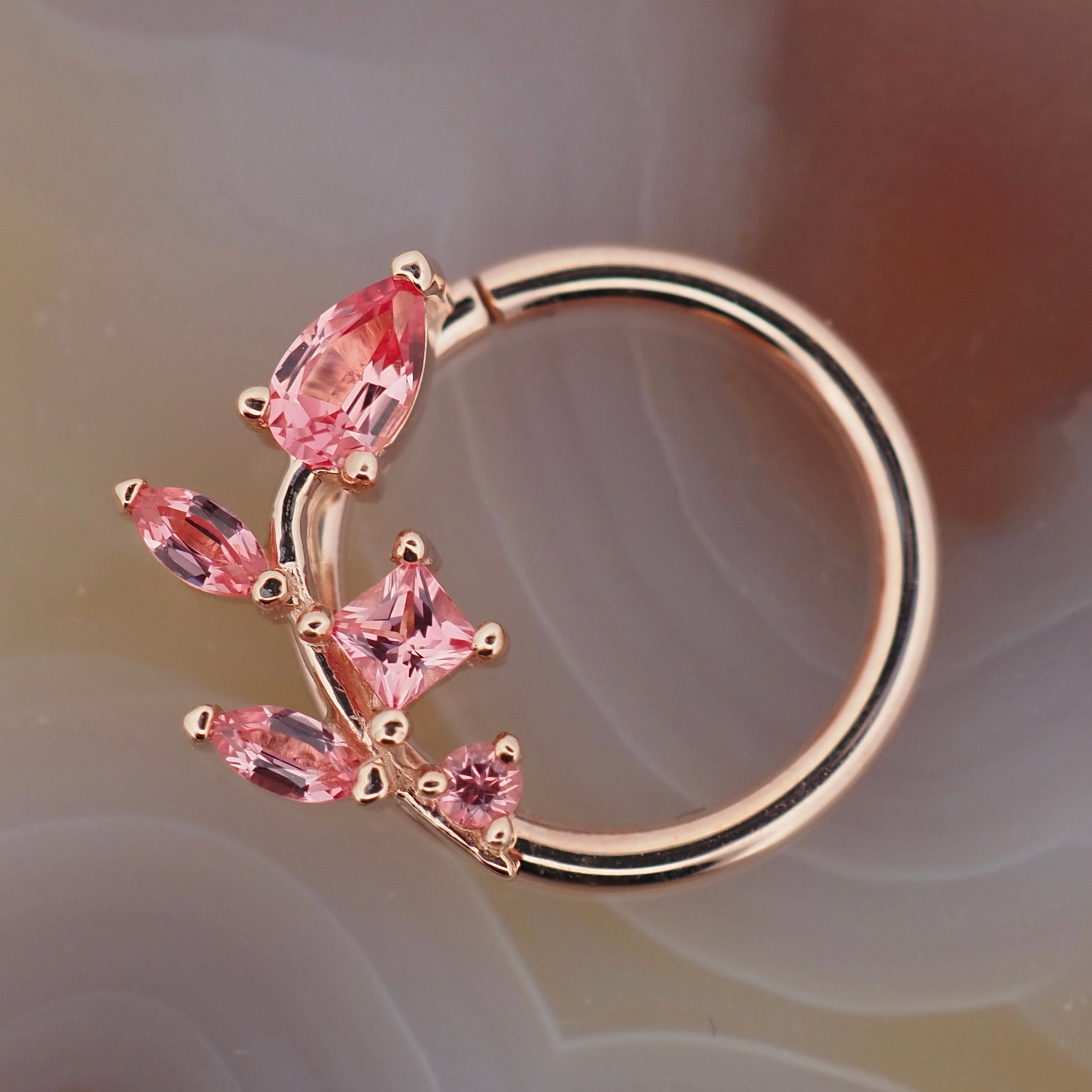 Jasmine Vine Seam Ring, photo 3 of 5