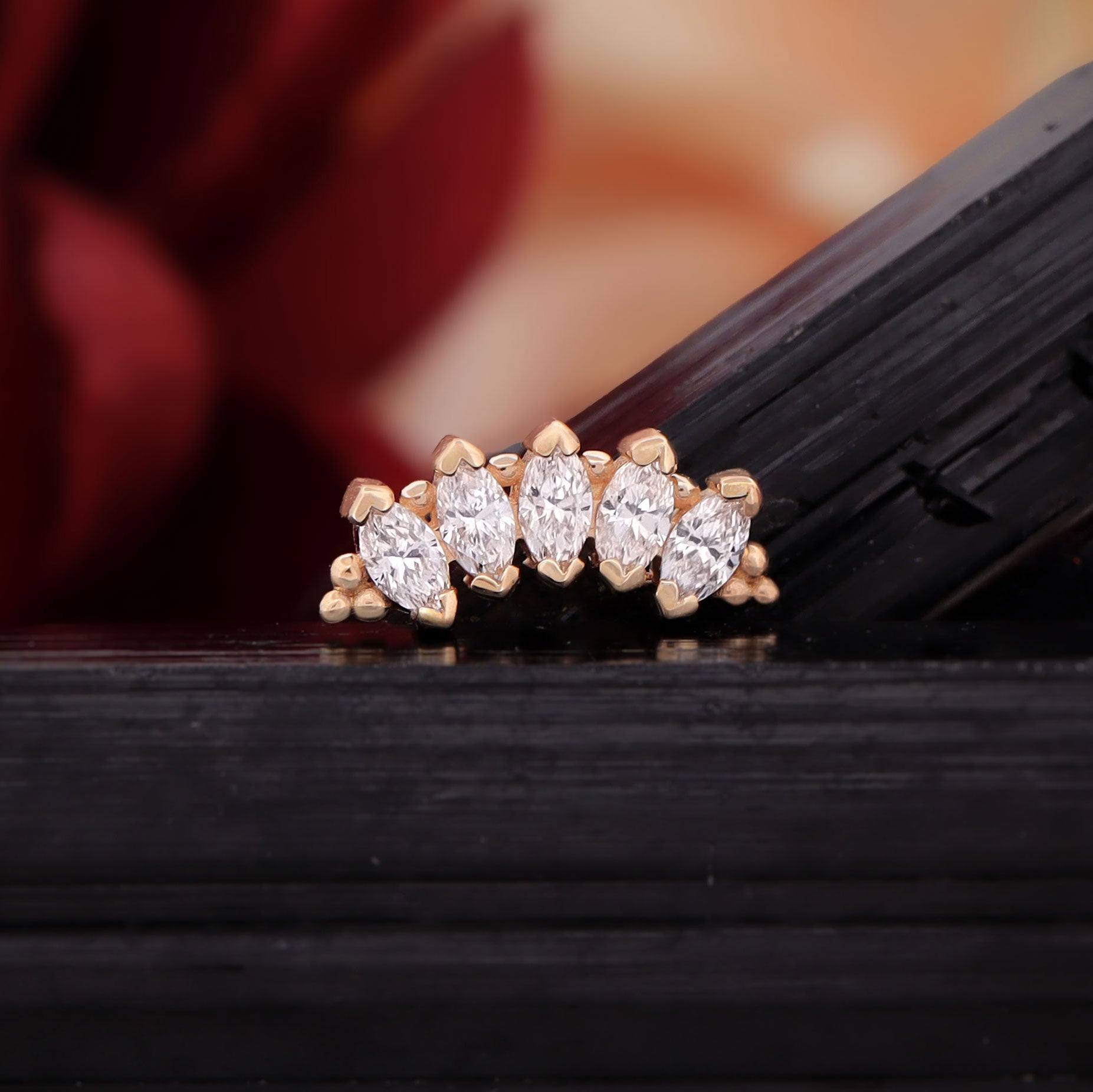 Tiny Marquise Panaraya Threaded End, photo 2 of 4