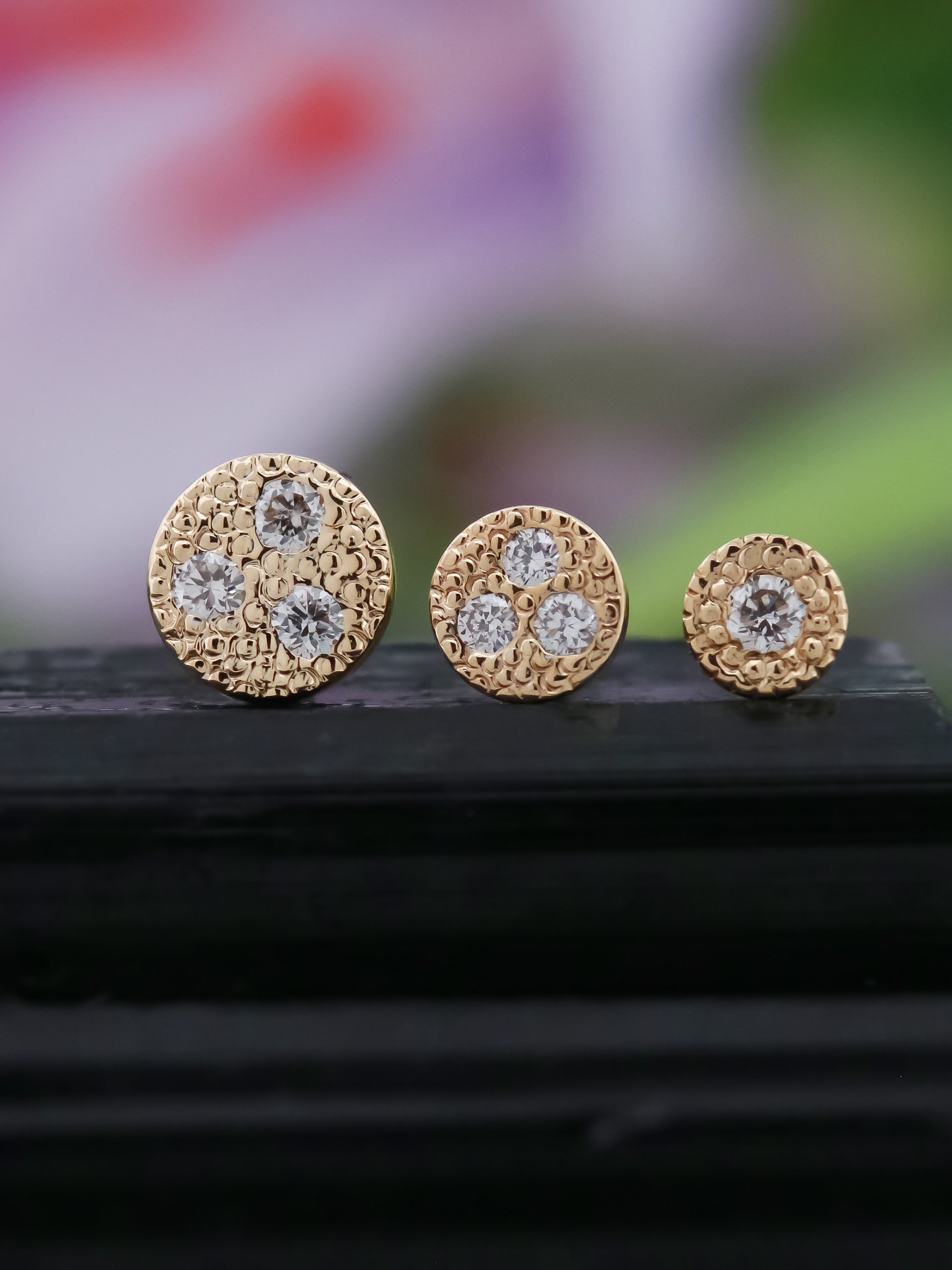 Pave Circle Threadless End, photo 5 of 6