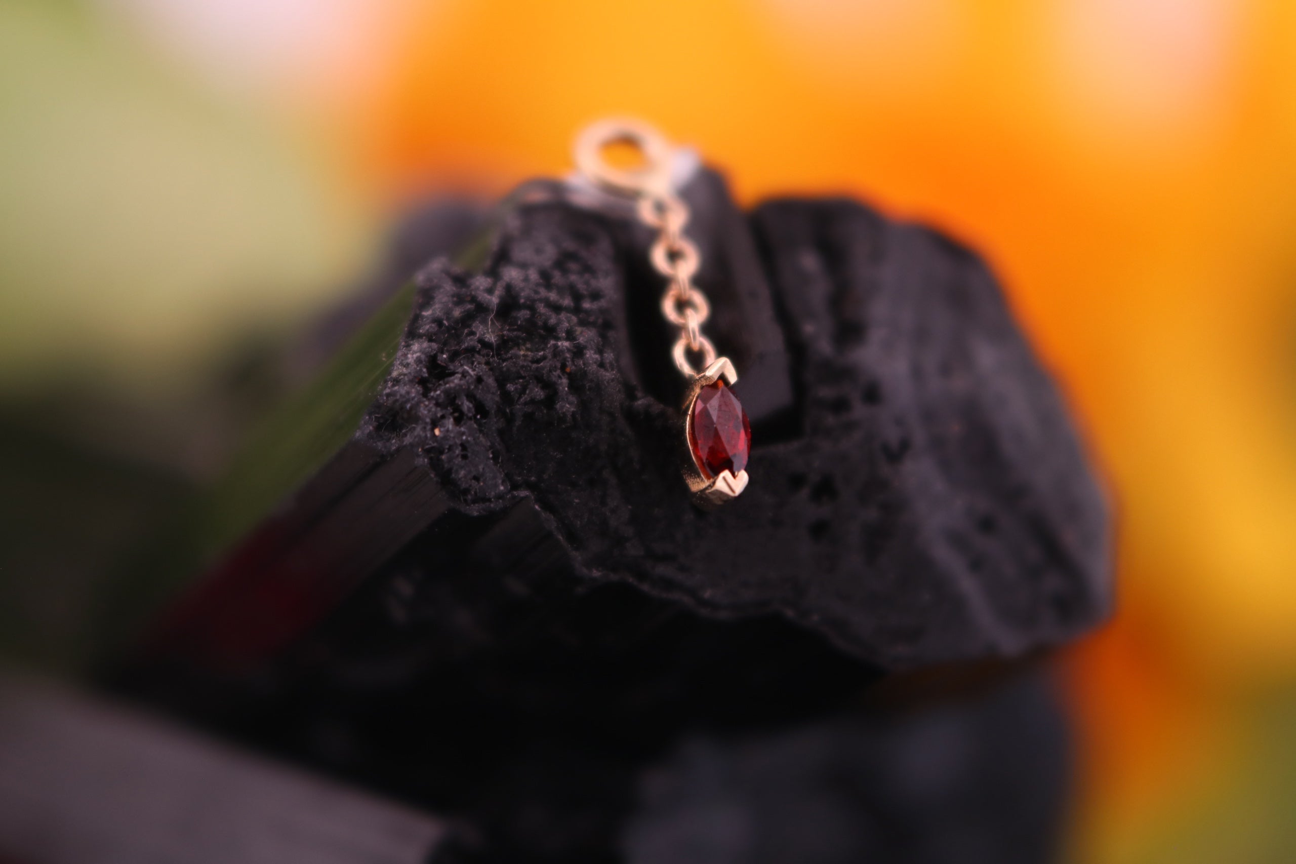 Marquise V Prong Charm, photo 3 of 7
