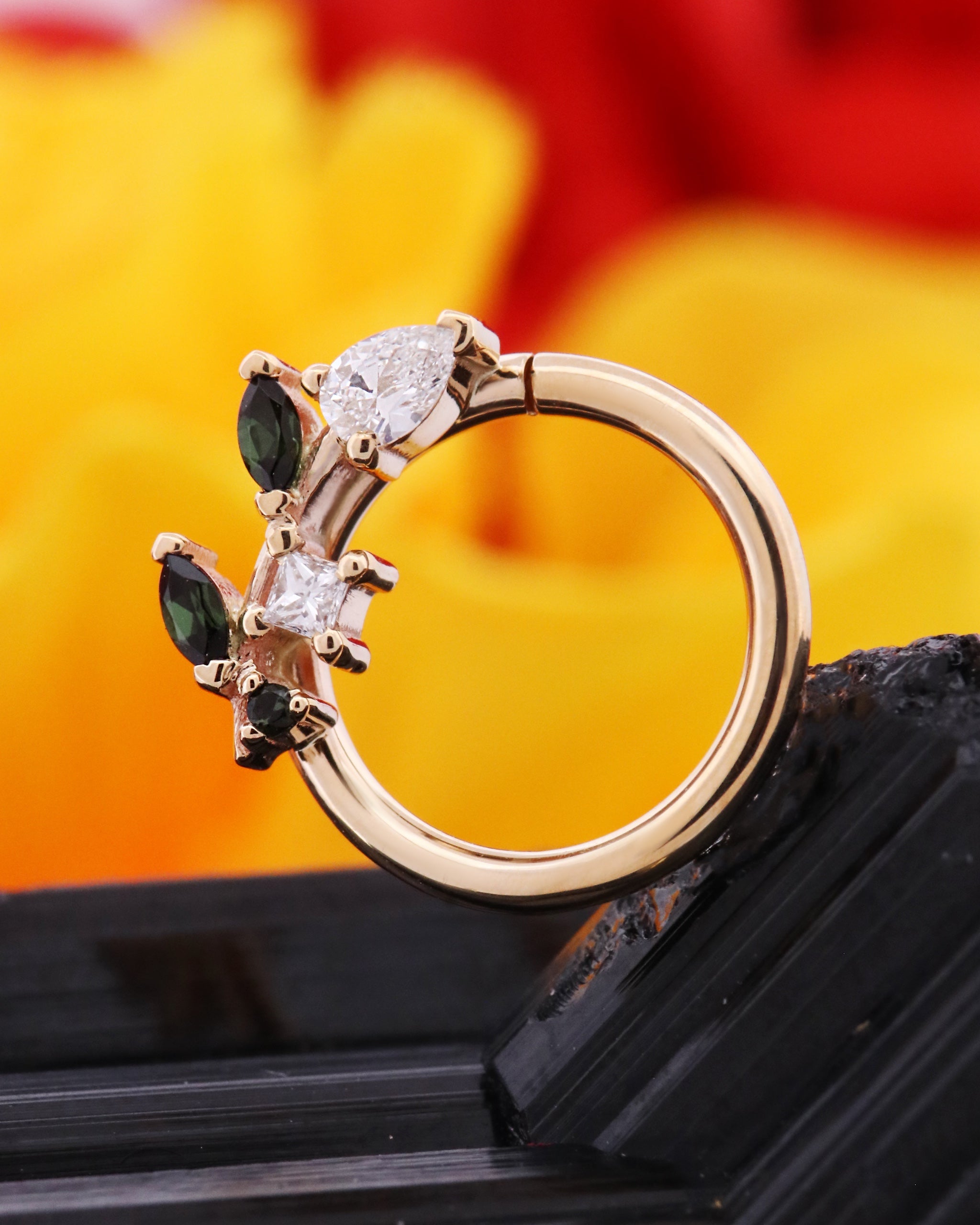 Tiny Jasmine Seam Ring