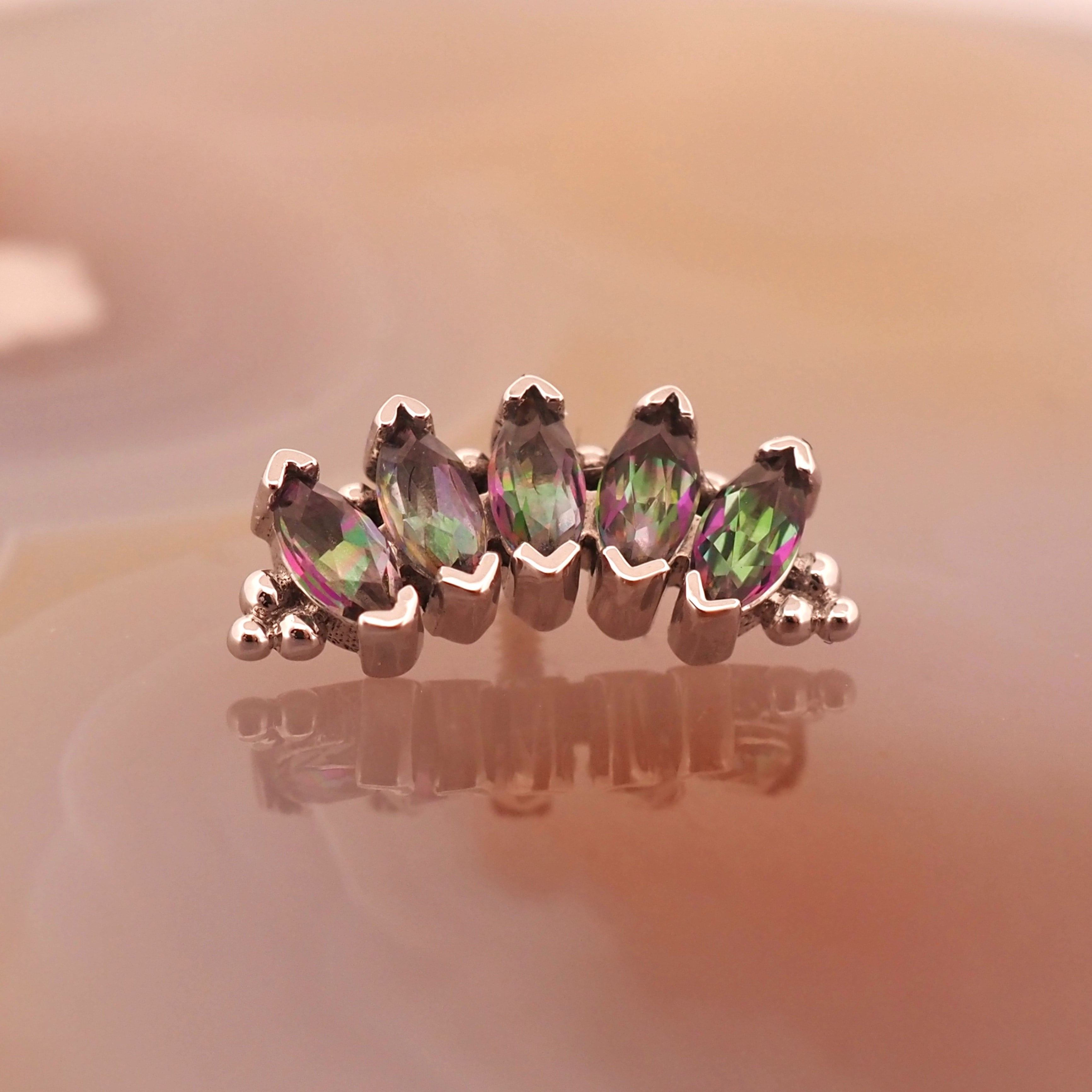 Tiny Marquise Panaraya Threaded End, photo 4 of 4