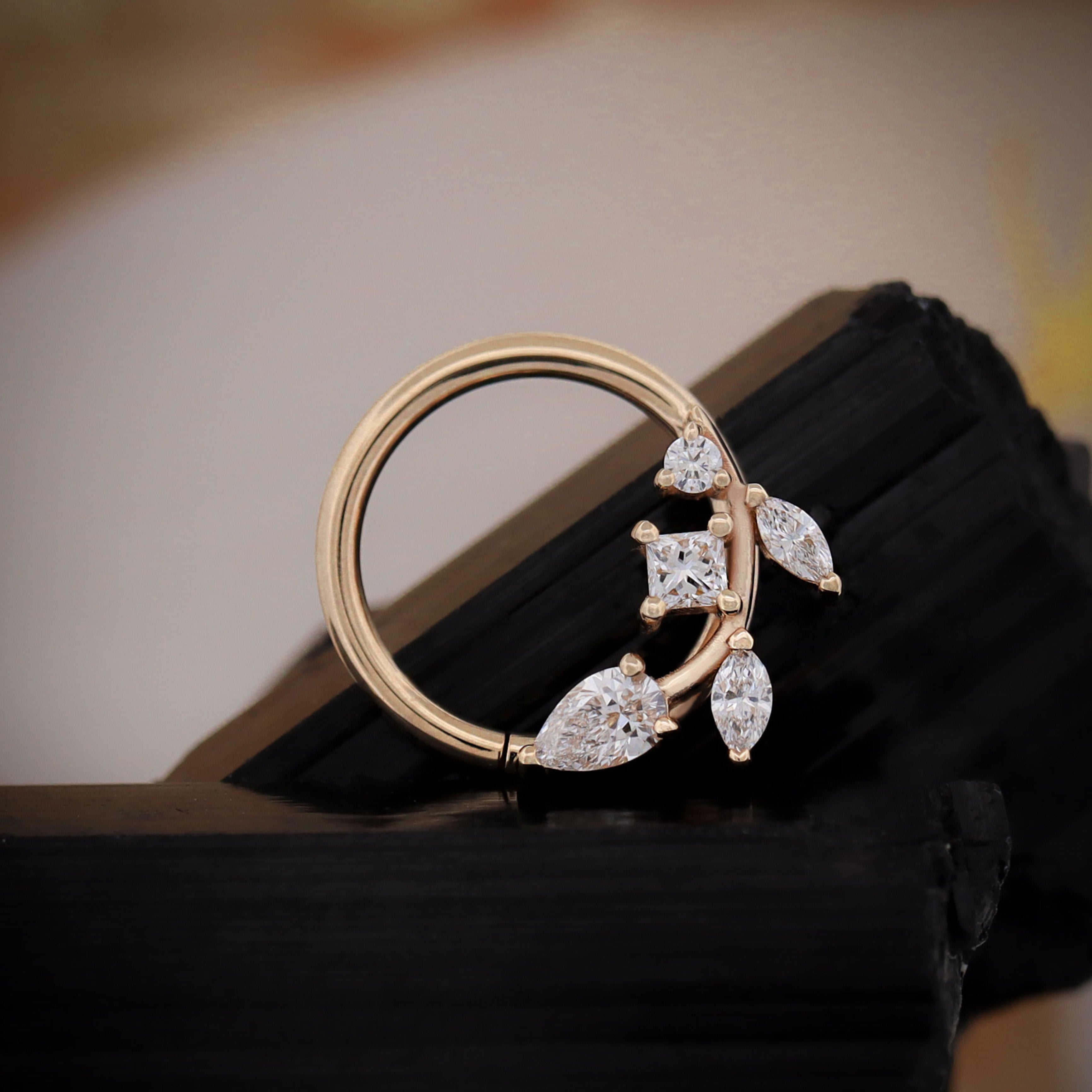Jasmine Vine Seam Ring, photo 2 of 5