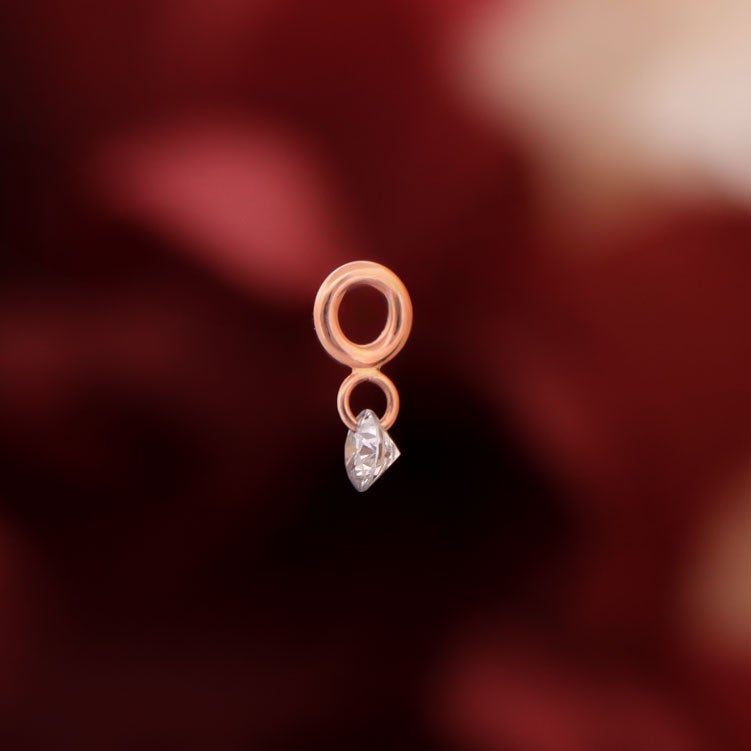 2mm Drilled Diamond Charm, photo 6 of 8
