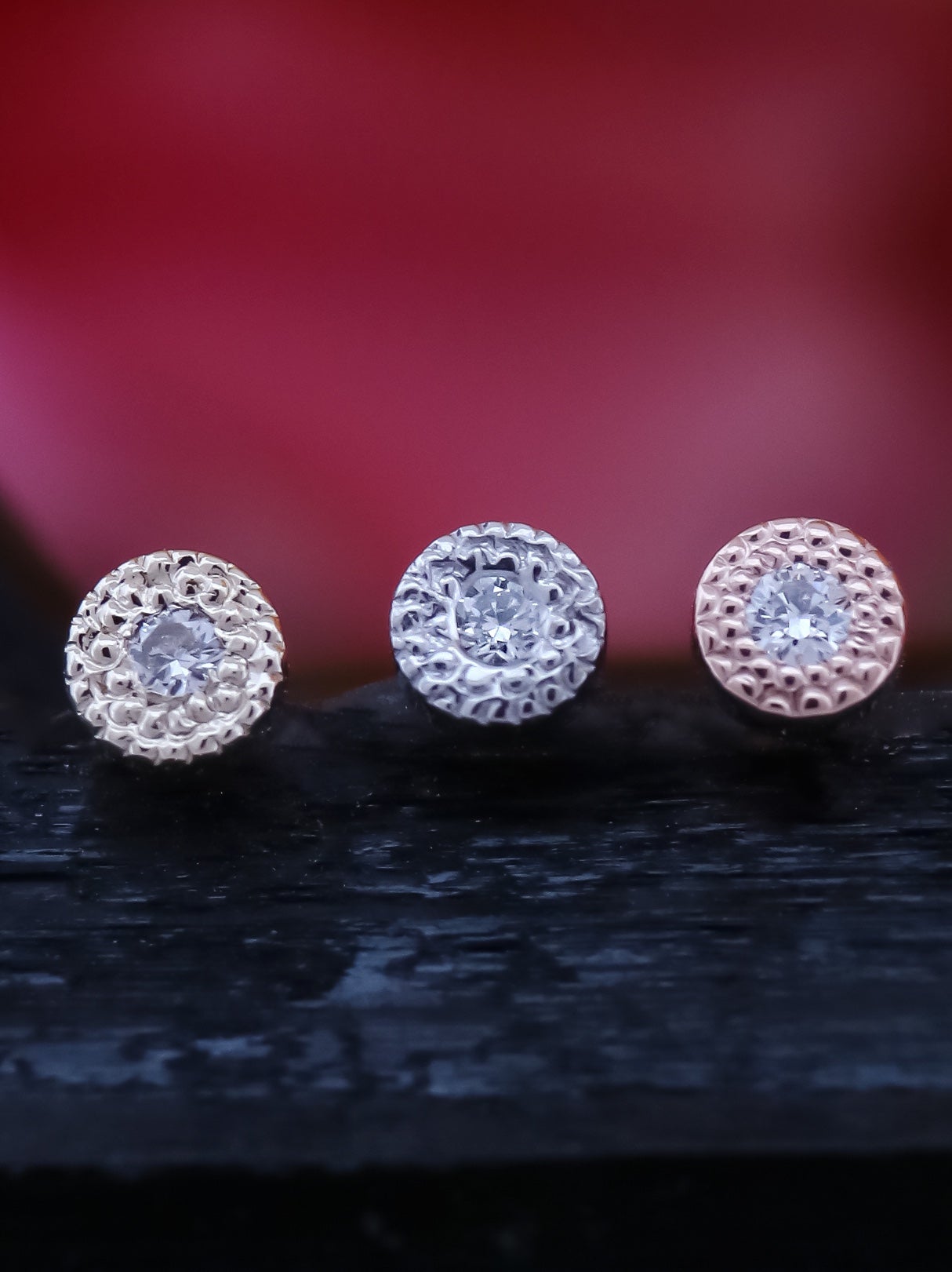 Pave Circle Threadless End, photo 2 of 6