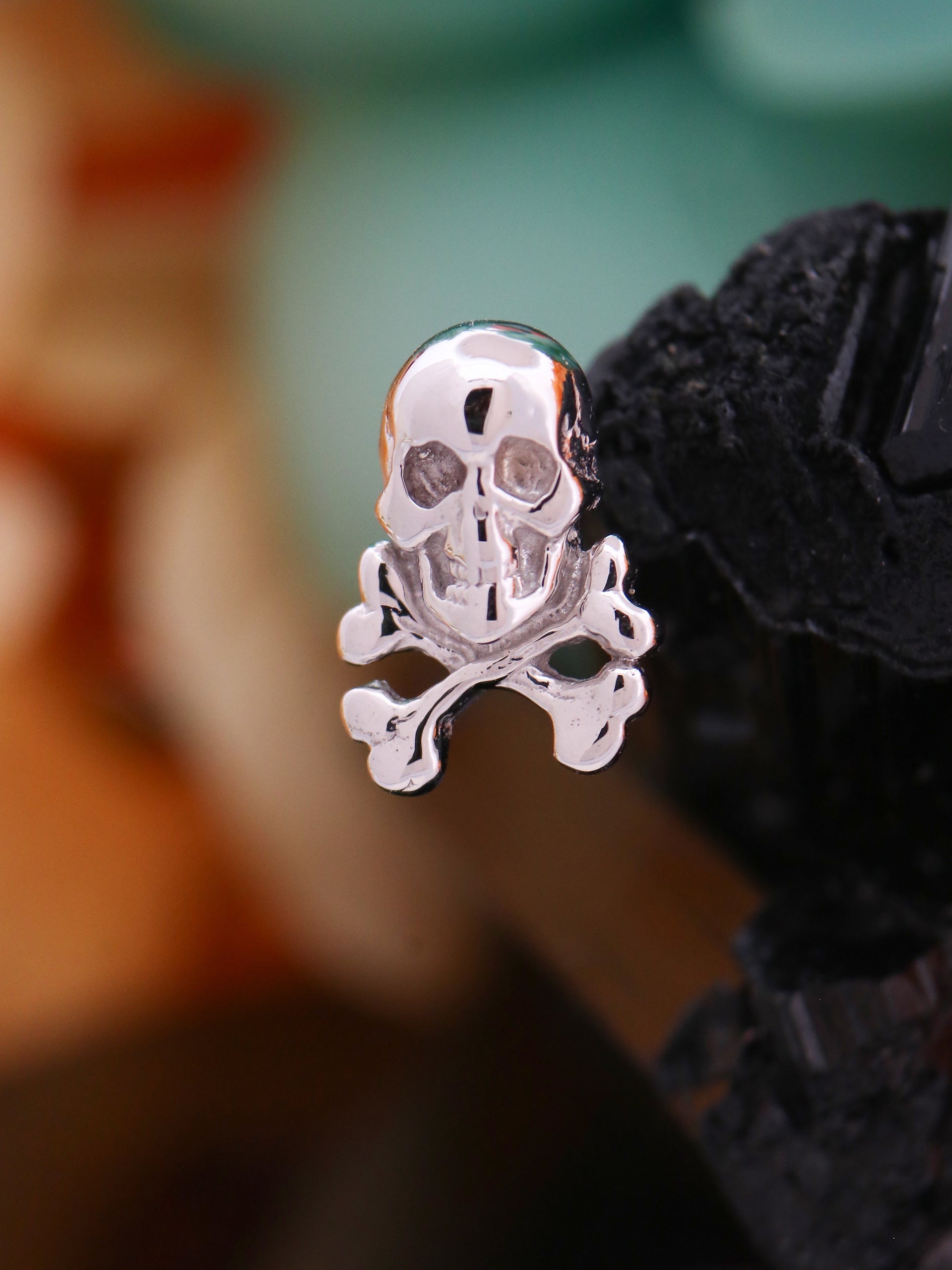 Skull and Crossbones Threaded End