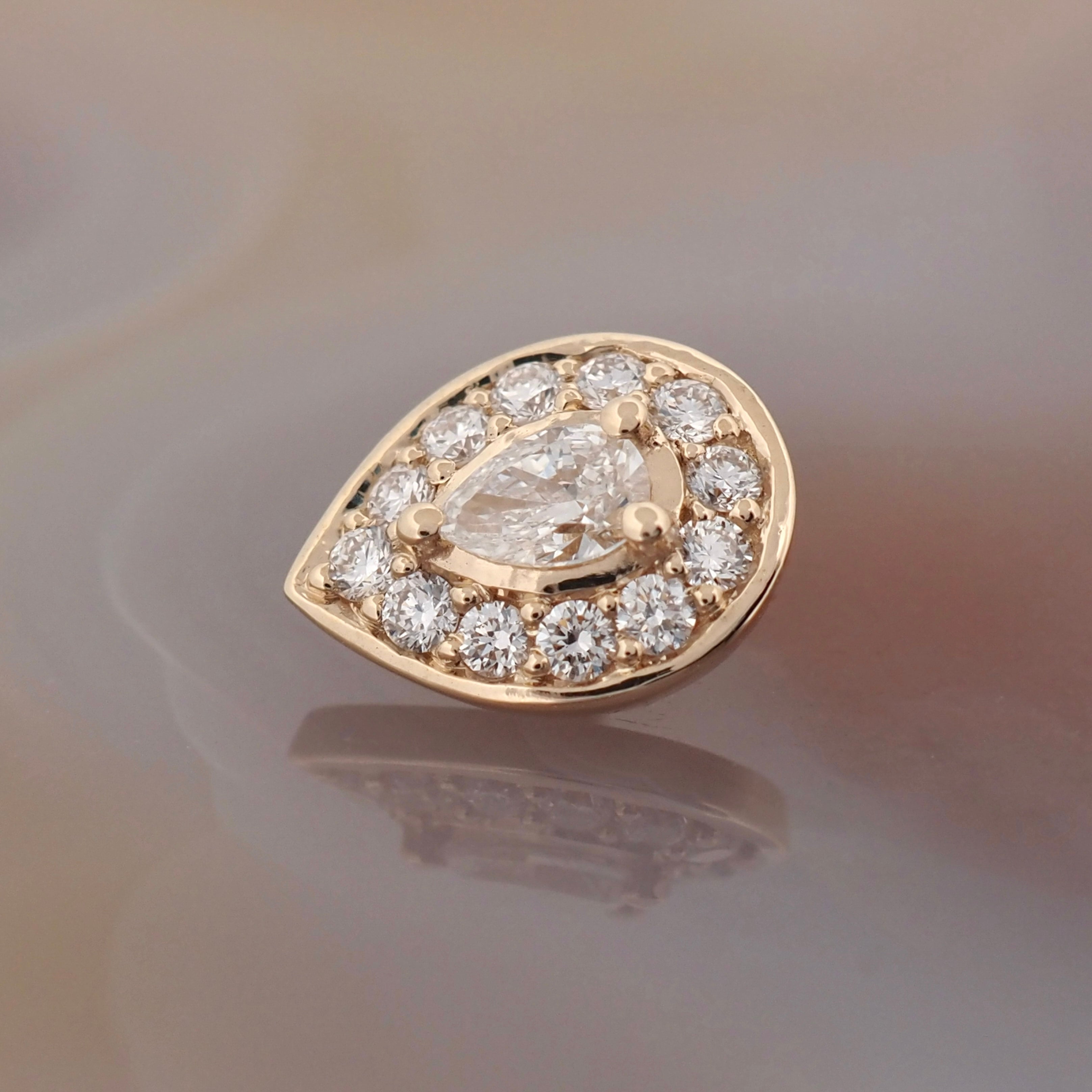 Pear Halo Threaded End, photo 3 of 3