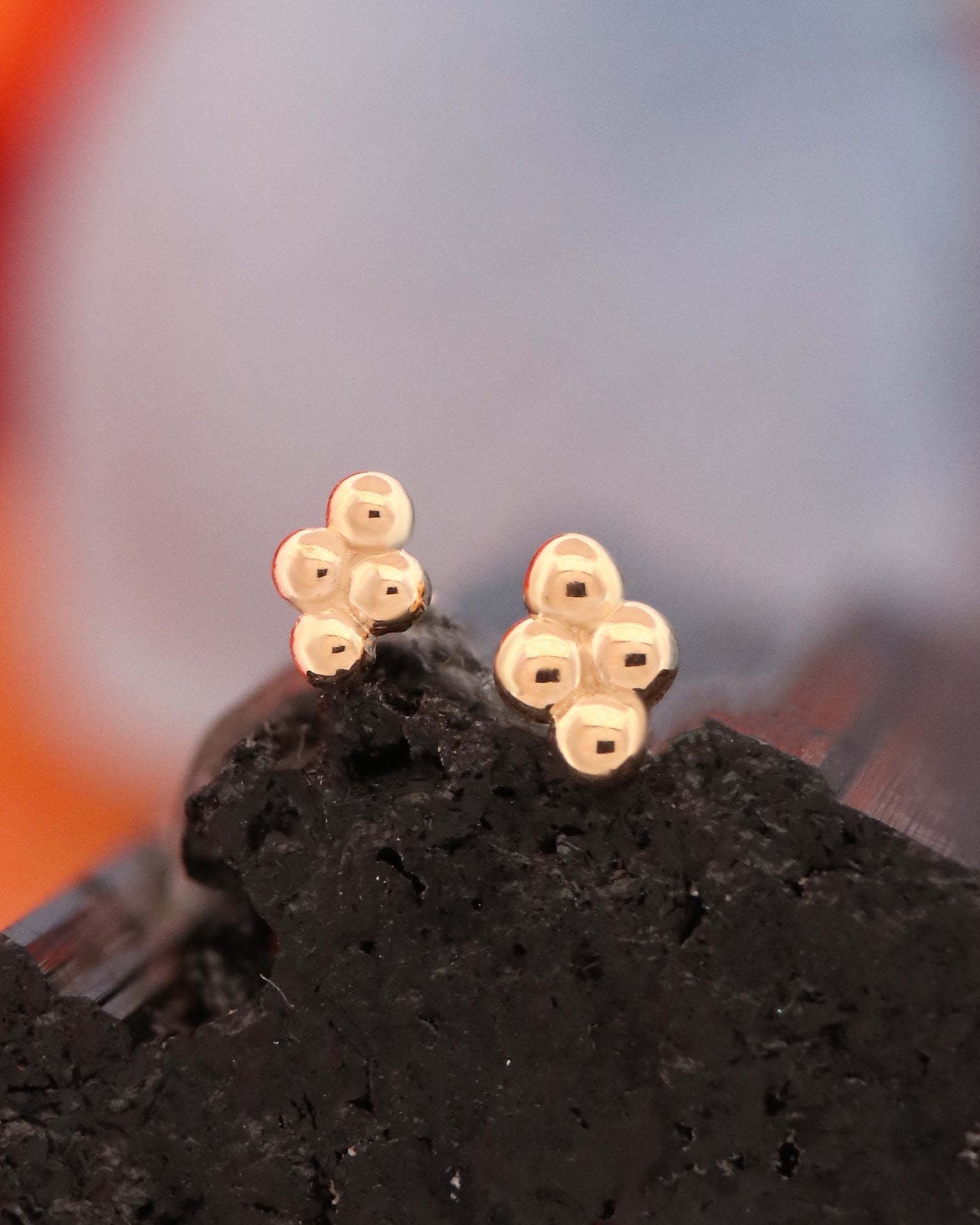 Quad Bead Cluster Threadless End, photo 1 of 3