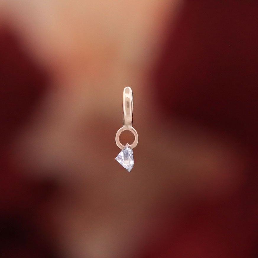 2mm Drilled Diamond Charm, photo 3 of 8